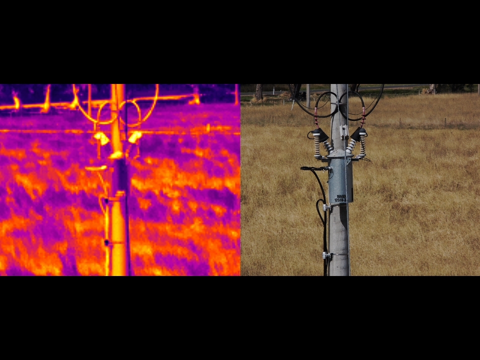 Thermal and Visual Inspection of Power Pole